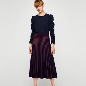 Zara Knit Midi Skirt, size small
